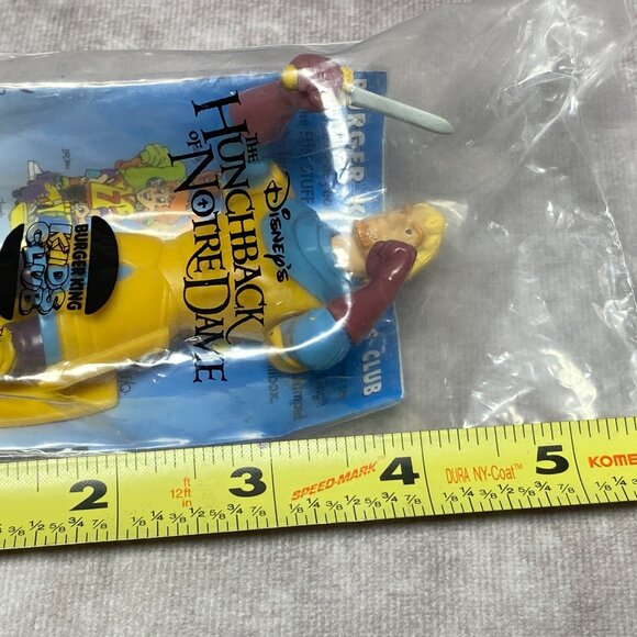 Disneys Hunchback Of Notre Dame Phoebus Figurine Burger King Kids Club Toy 1996 - Picture 8 of 8